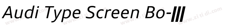 Audi Type Screen Bo字体转换 Audi Type Screen Bo字体转换